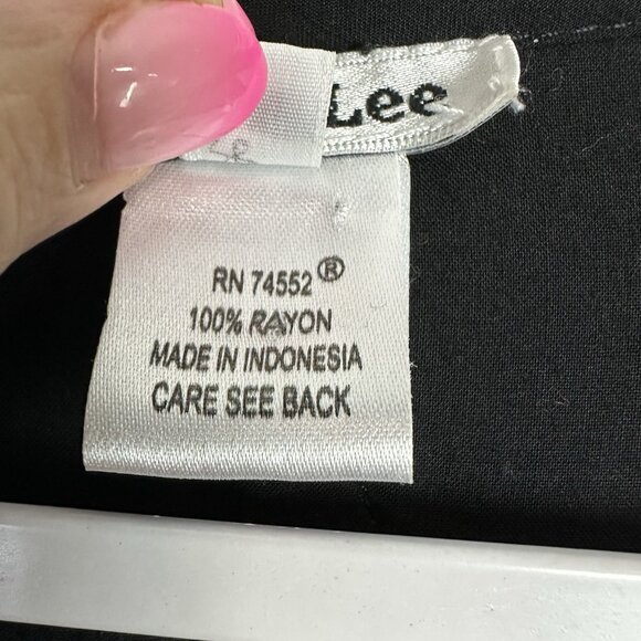 Krista‎ Lee Womens Top Large Black Embroidered Popover Tunic Boho Festival - Picture 4 of 10